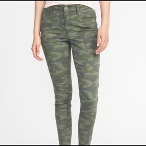 Old navy rockstar camo jeans